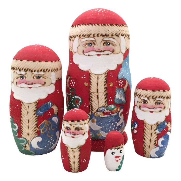 Christmas nesting dolls
