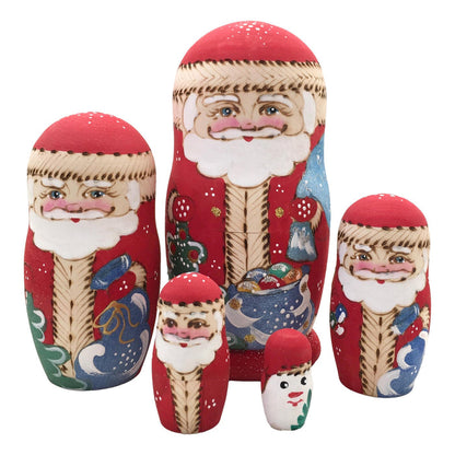 Christmas nesting dolls