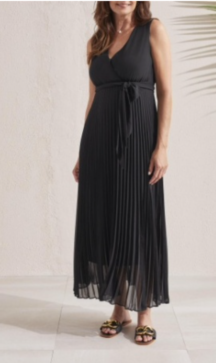 Tribal Sleeveless Plisee Dress