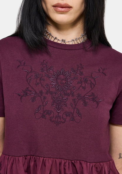 Trixie Embroidered Skater Dress