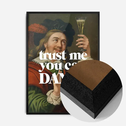21x30cm | 8¼ x 11¾in / Black Wood Frame