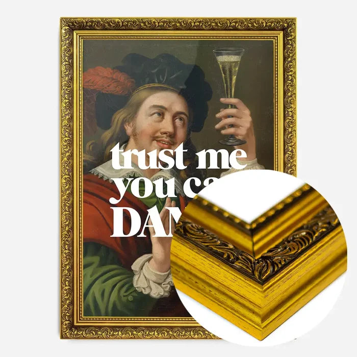 21x30cm | 8¼ x 11¾in / Gold Ornate Frame