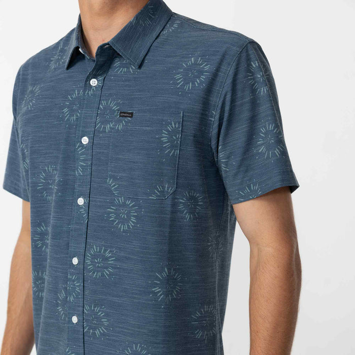 TRVLR Traverse Slub Short Sleeve UPF Shirt - Midnight Navy