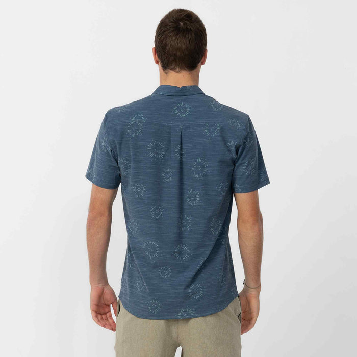 TRVLR Traverse Slub Short Sleeve UPF Shirt - Midnight Navy