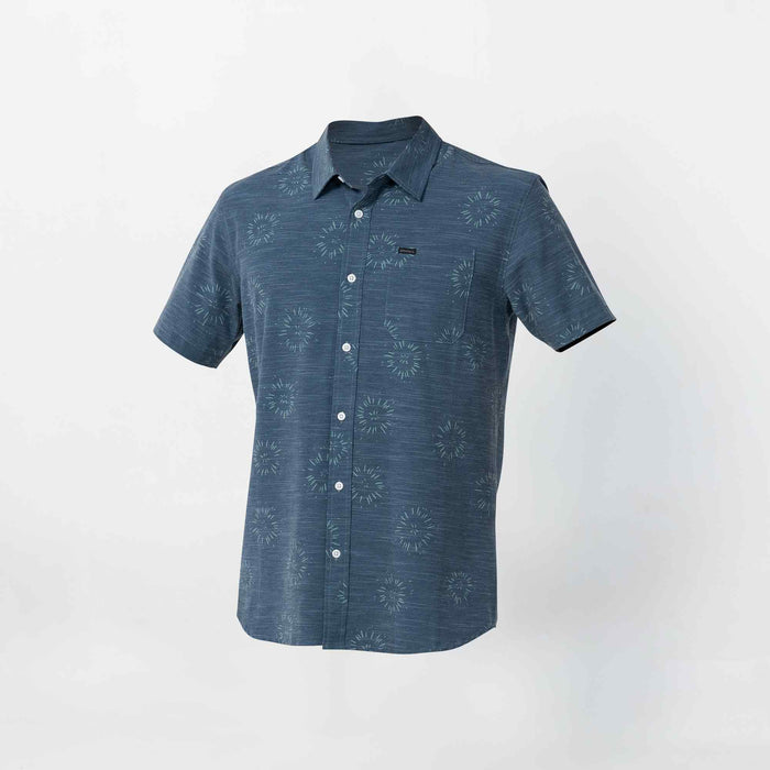 TRVLR Traverse Slub Short Sleeve UPF Shirt - Midnight Navy