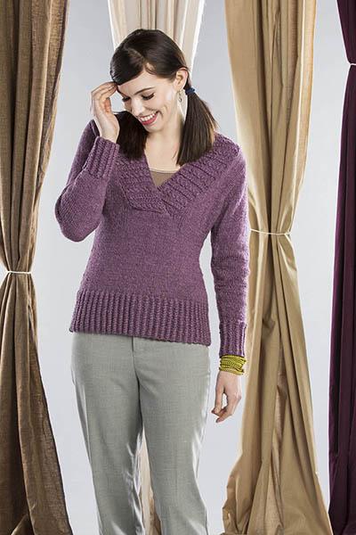 Twisted Brook Pullover Pattern Fibra Natura