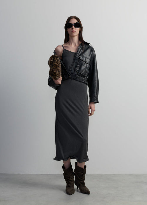 TWISTED HEM MAXI SKIRT