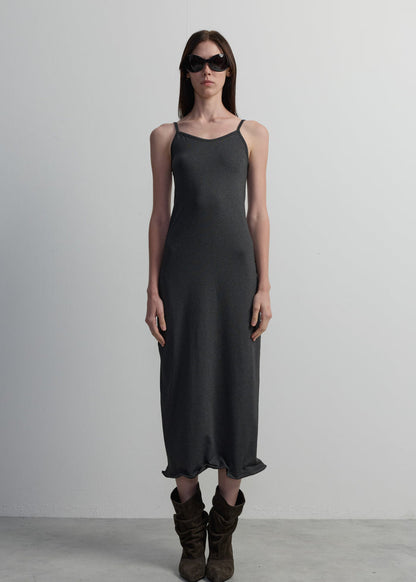 TWISTED HEM MAXI SKIRT
