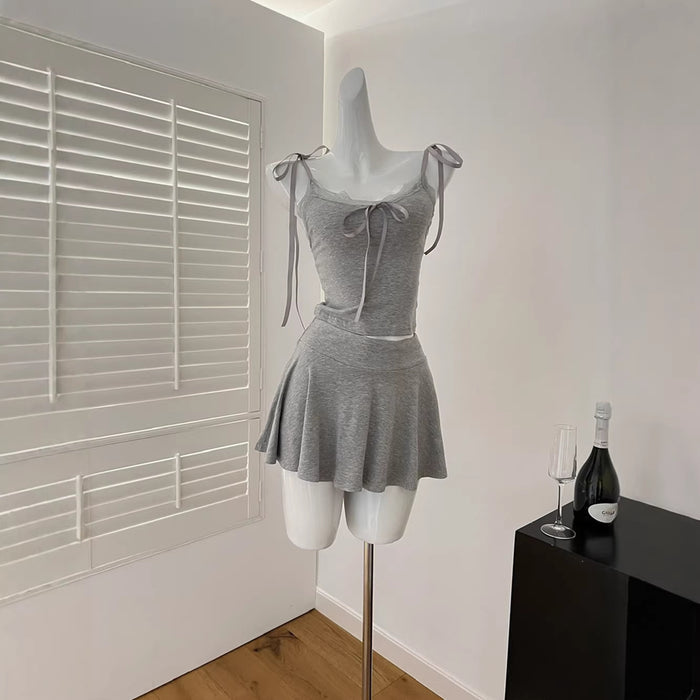 Two Piece Layered Y2K Top - Fashionnsio