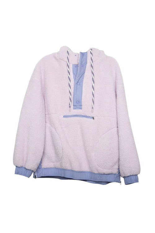 Two-Toned Sherpa Pullover: Light Purple - Intimate Whispers