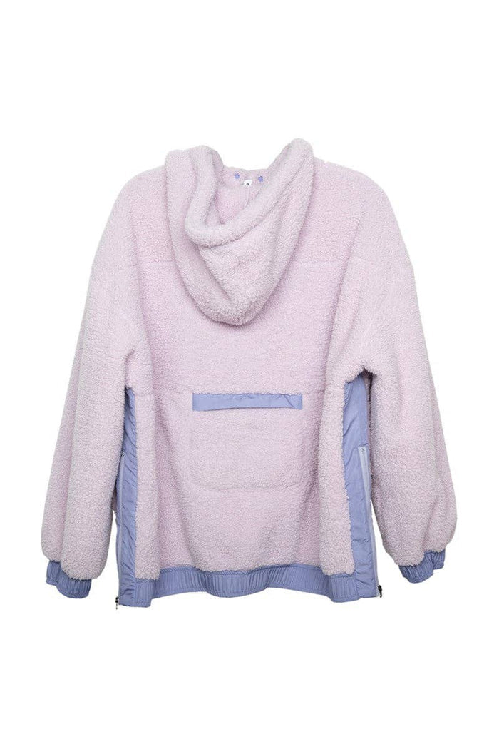 Two-Toned Sherpa Pullover: Light Purple - Intimate Whispers