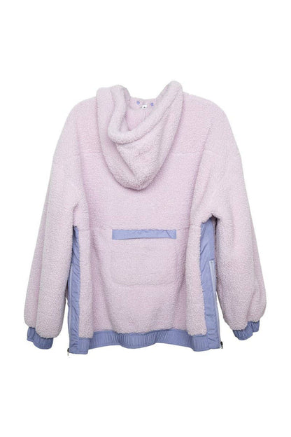 Two-Toned Sherpa Pullover: Light Purple - Intimate Whispers