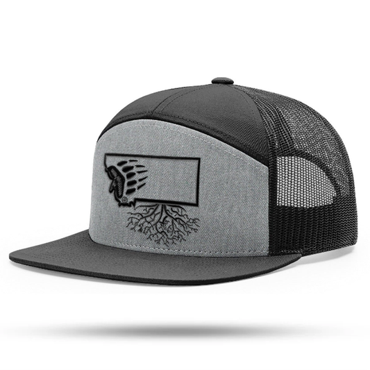 UM Griz Paw 7 Panel Flat Bill Hat