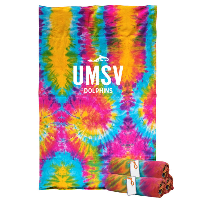 UMSV Dolphin Sweatshirt Blanket with Dolphin Logo