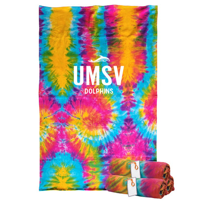 UMSV Dolphin Sweatshirt Blanket with Dolphin Logo