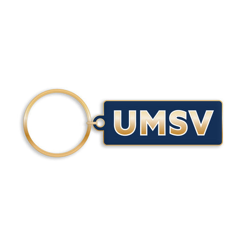 UMSV Rectangle Brass Key Tag