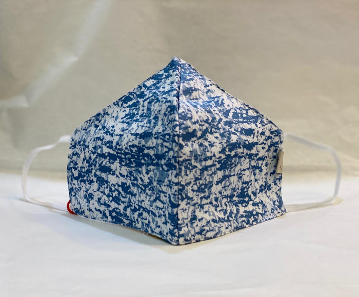 Unisex Designer Blue on white Printed Cloth Face Masks