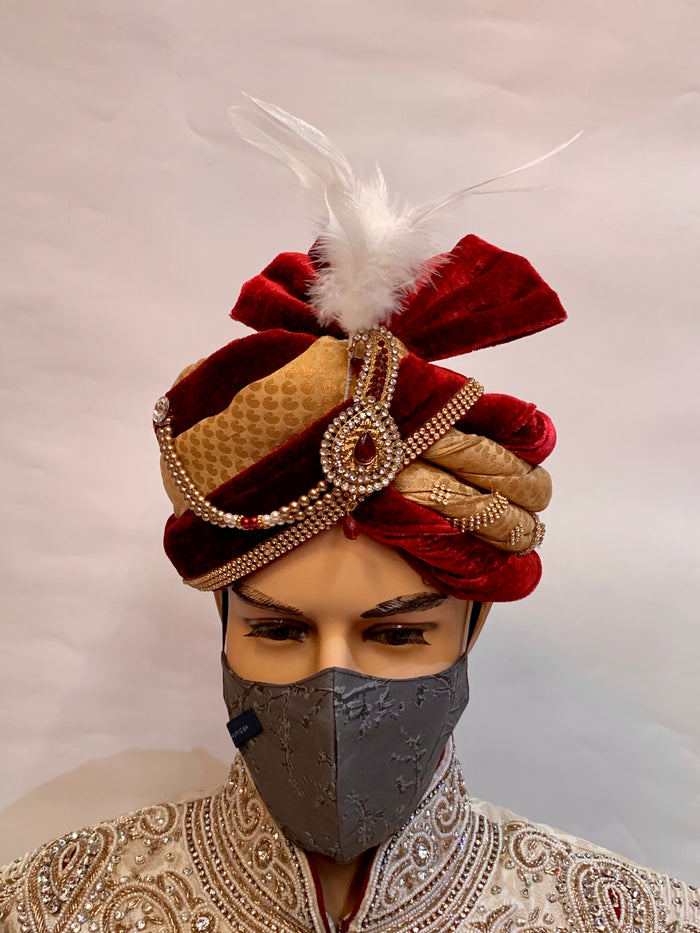 Unisex Designer Grey Printed Cloth Face Masks