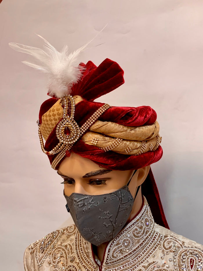 Unisex Designer Grey Printed Cloth Face Masks