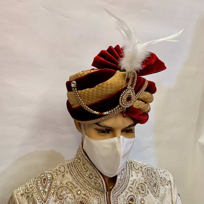 Unisex Designer Plain white Silk Cloth Face Masks