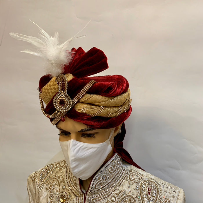 Unisex Designer Plain white Silk Cloth Face Masks
