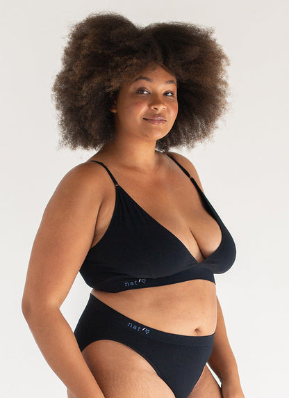 V Crop – Black | Nat'v Basics