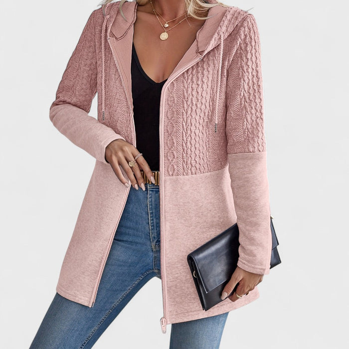 Valentino – Elegant Hooded Grey Cardigan for Women