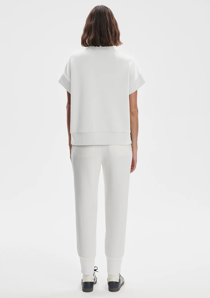 Varley Ritchie Short Sleeve Sweat - White