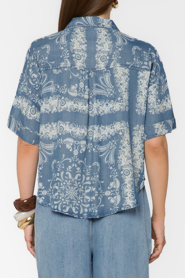 Velvet Heart | Brandon Bandana Scarf Shirt