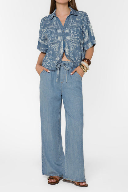 Velvet Heart | Brandon Bandana Scarf Shirt