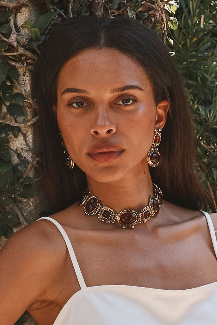 Villa Amber Earrings