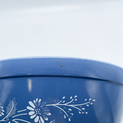 Vintage 1970s 1960s Pyrex Flowers Colonial Mist Mixing Bowl 401