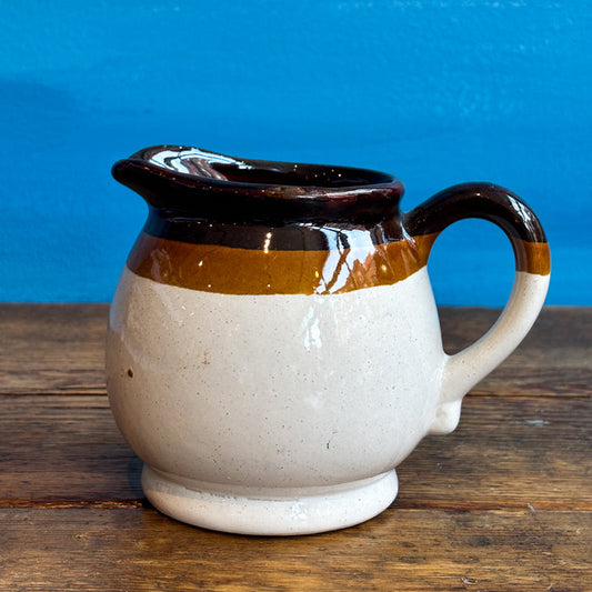 Vintage 1970's Brown Ceramic Creamer