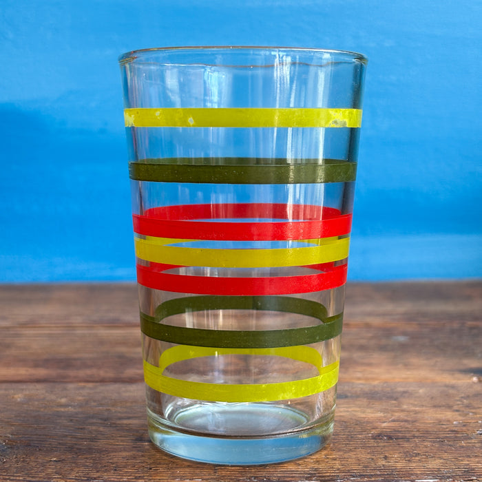 Vintage Olive Stripes Glasses