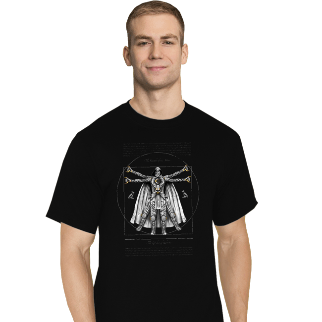Daily_Deal_Shirts T-Shirts, Tall / Large / Black Vitruvian Moon Knight