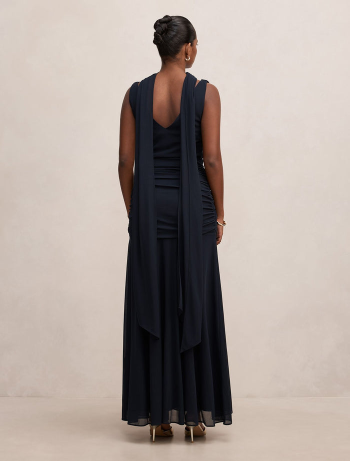 Vivianne Petite Scarf Tie Maxi Dress Forever New
