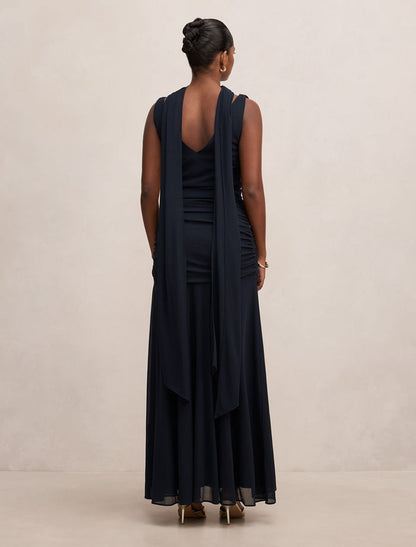 Vivianne Petite Scarf Tie Maxi Dress Forever New