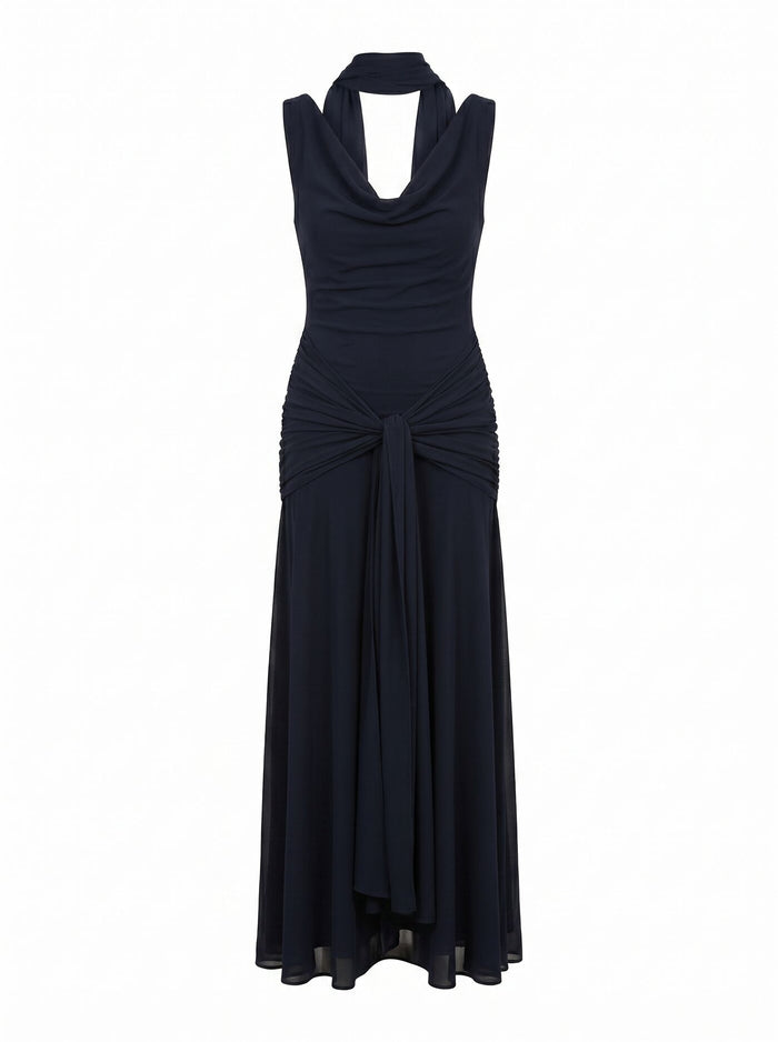 Vivianne Petite Scarf Tie Maxi Dress Forever New