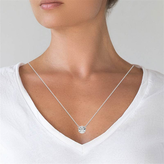 VossAgin Diamond Bezel Pendant