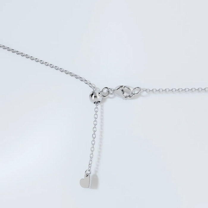 VossAgin - 3.00 ct Lab Grown Round Diamond Floating Solitaire Pendant in 14K White or Yellow Gold – AGI Certified - White Gold