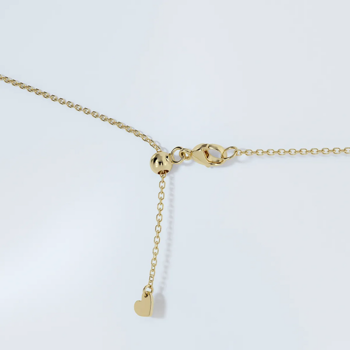 VossAgin - 3.00 ct Lab Grown Round Diamond Floating Solitaire Pendant in 14K White or Yellow Gold – AGI Certified - Yellow Gold