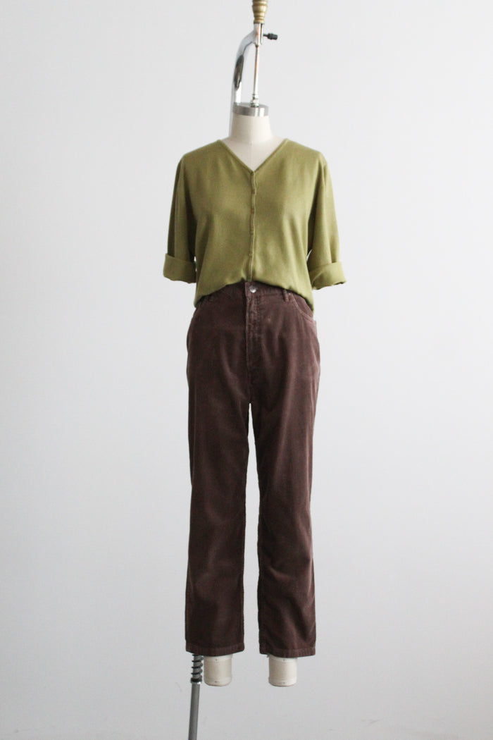 walnut corduroy trousers