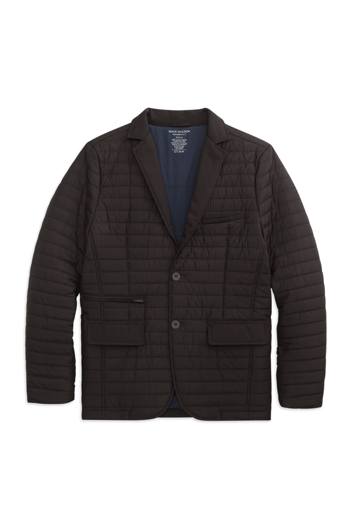 Front view of WARMKNIT Air Blazer
in True Black/Total Eclipse Liner