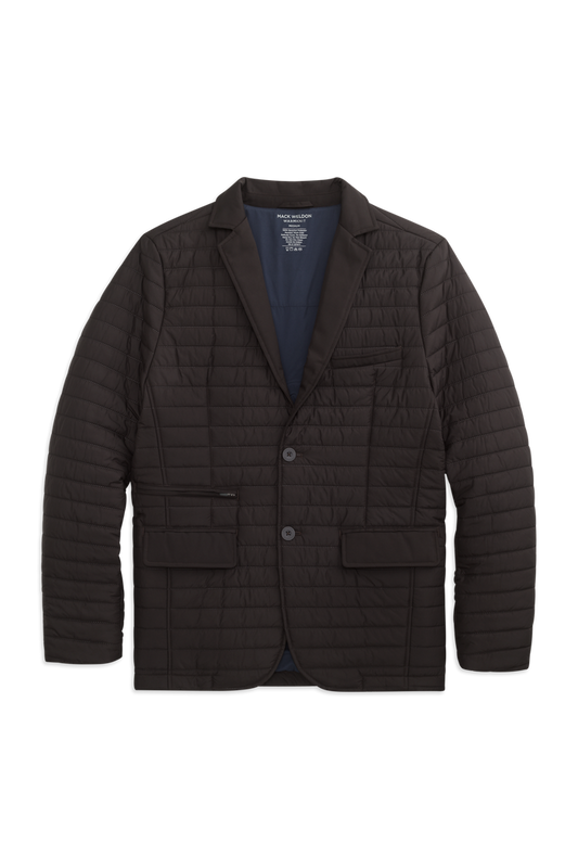 Front view of WARMKNIT Air Blazer
in True Black/Total Eclipse Liner