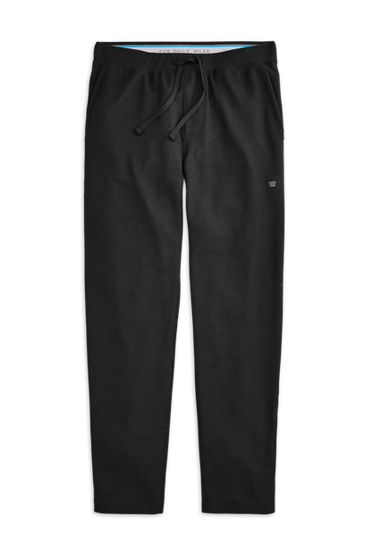True Black | Front view of WARMKNIT PJ Pant in True Black