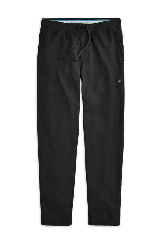 True Black | Front view of WARMKNIT PJ Pant in True Black