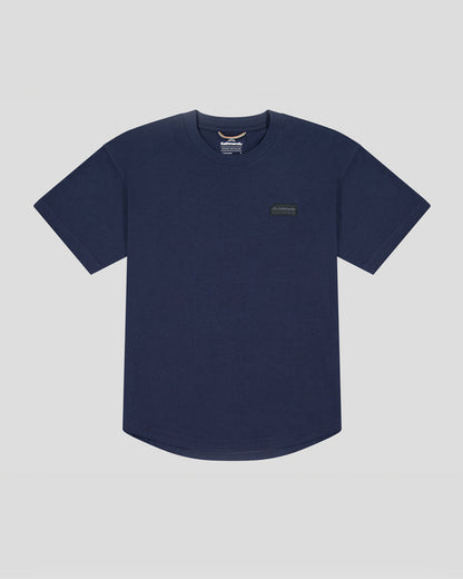 b1395_oje_womens_badge_organic_cotton_short_sleeve_tee_blue_flatlay_d_1745458675000