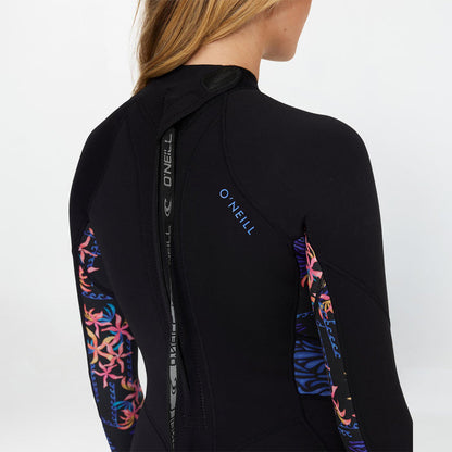 Women's Bahia 2mm Long Sleeve Mid Spring Suit Back Zip - Tropic Texta
