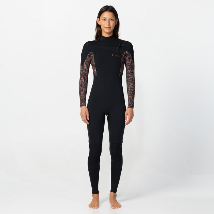Women's Bahia 4/3mm Steamer Chest Zip - Terra Weave
