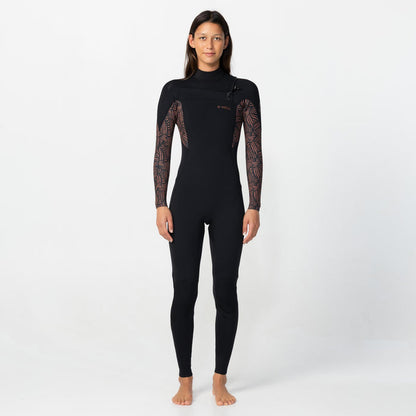 Women's Bahia 4/3mm Steamer Chest Zip - Terra Weave